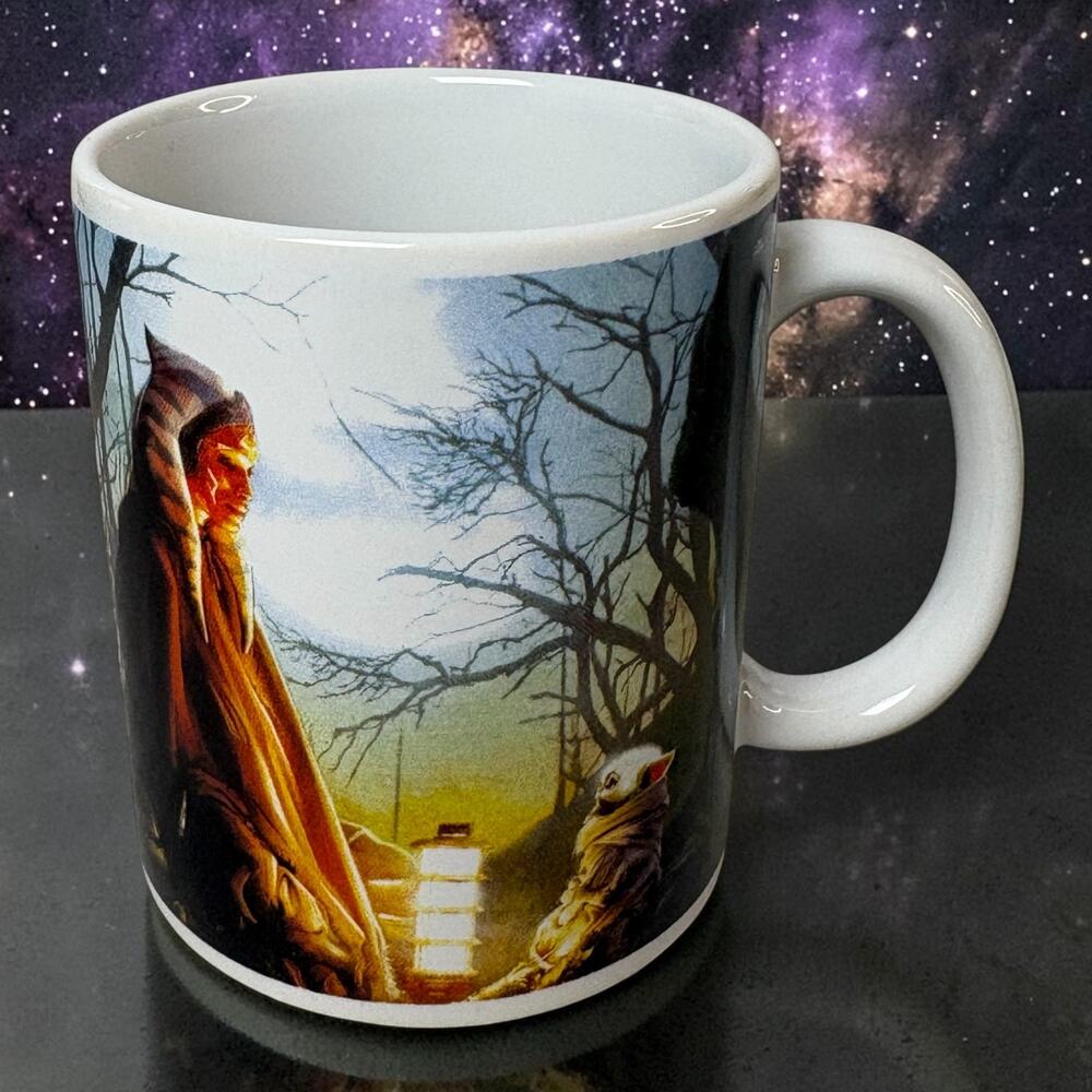 Star Wars Mandalorian Mug Ahsoka Tano Grogu Baby Yoda Forest Scene Disney